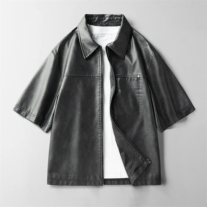 Ronan Leather Overshirt