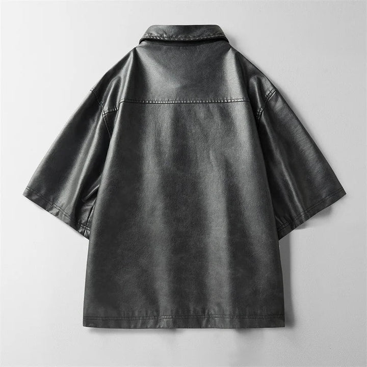 Ronan Leather Overshirt
